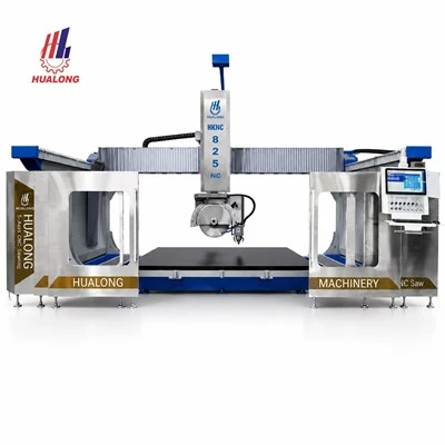 HKNC-825 플러스 5축 CNC 브릿지 톱 석재 절단기